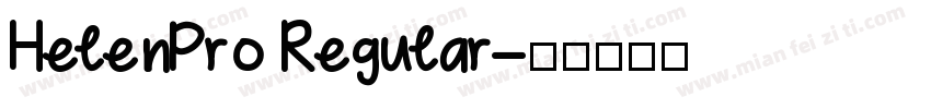 HelenPro Regular字体转换
